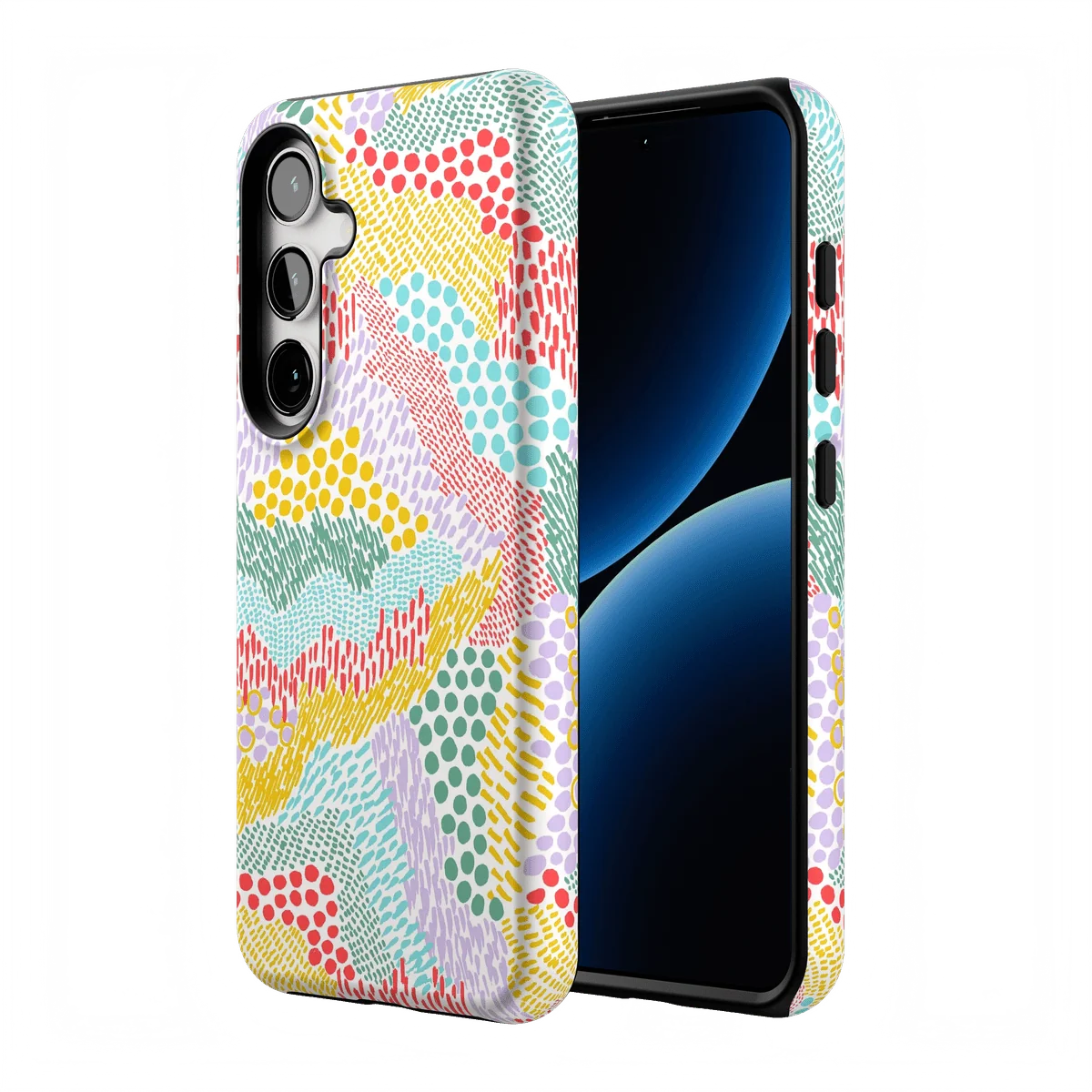 Color Me Happy | Pattern Colorblock Case