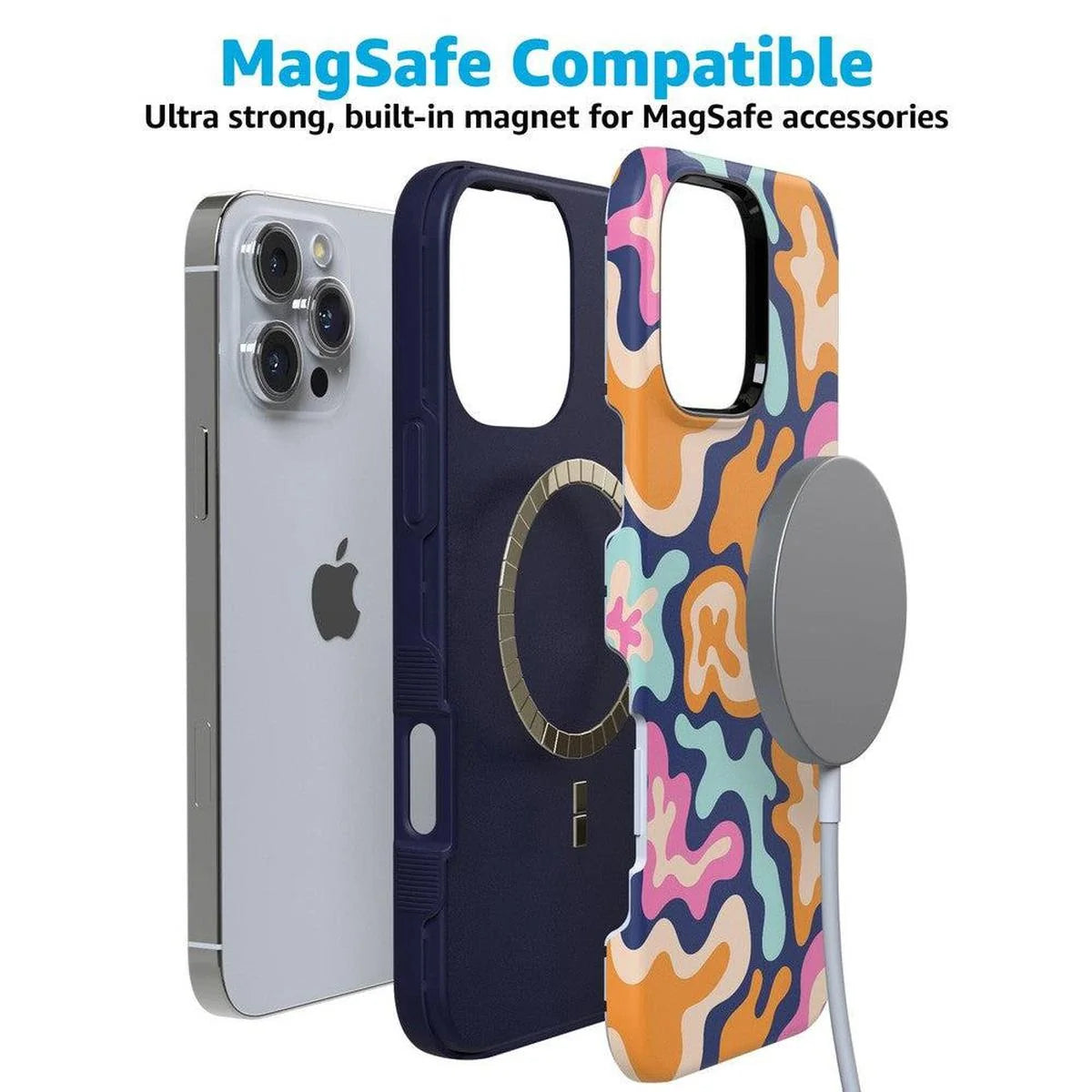 Midnight Color Splash | Abstract Retro Case