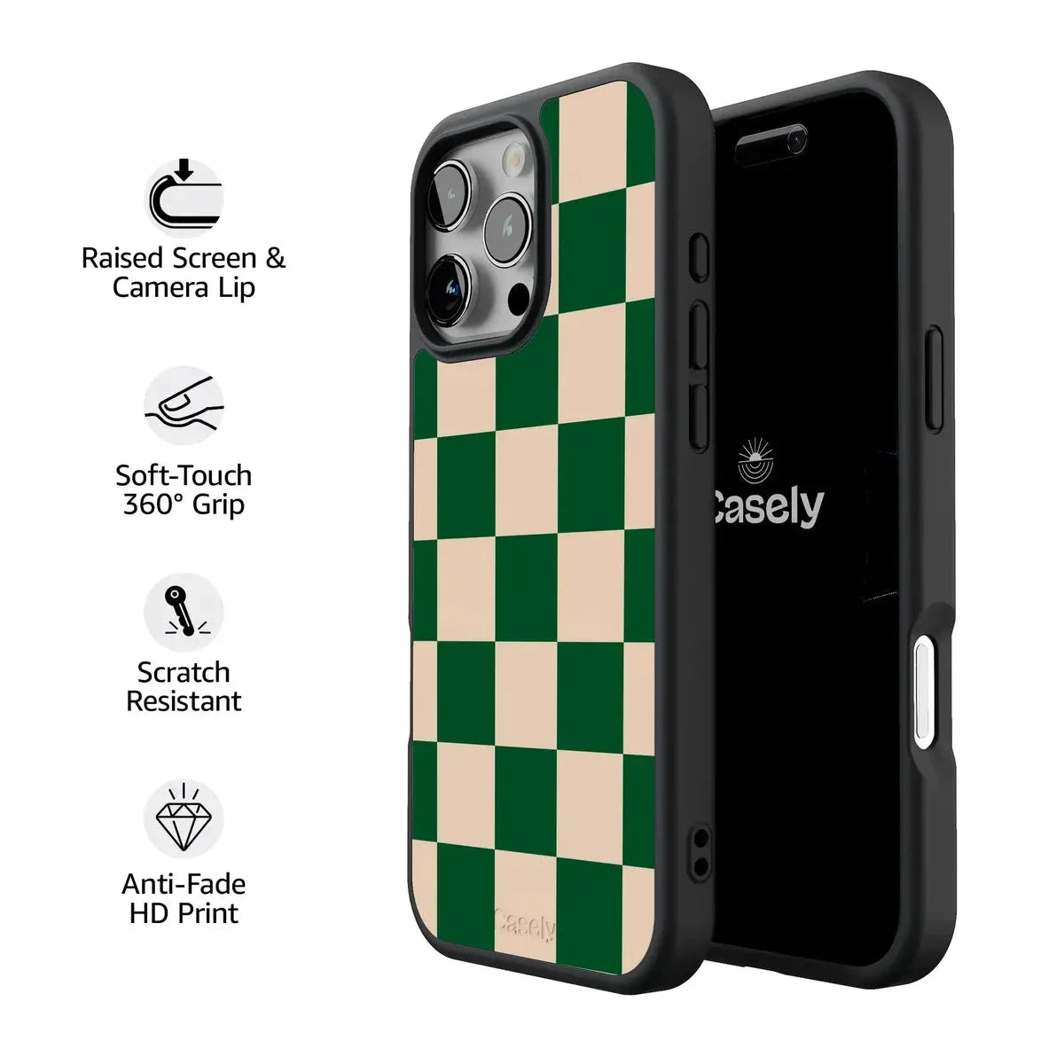 Fit Check | Green Checkerboard Case
