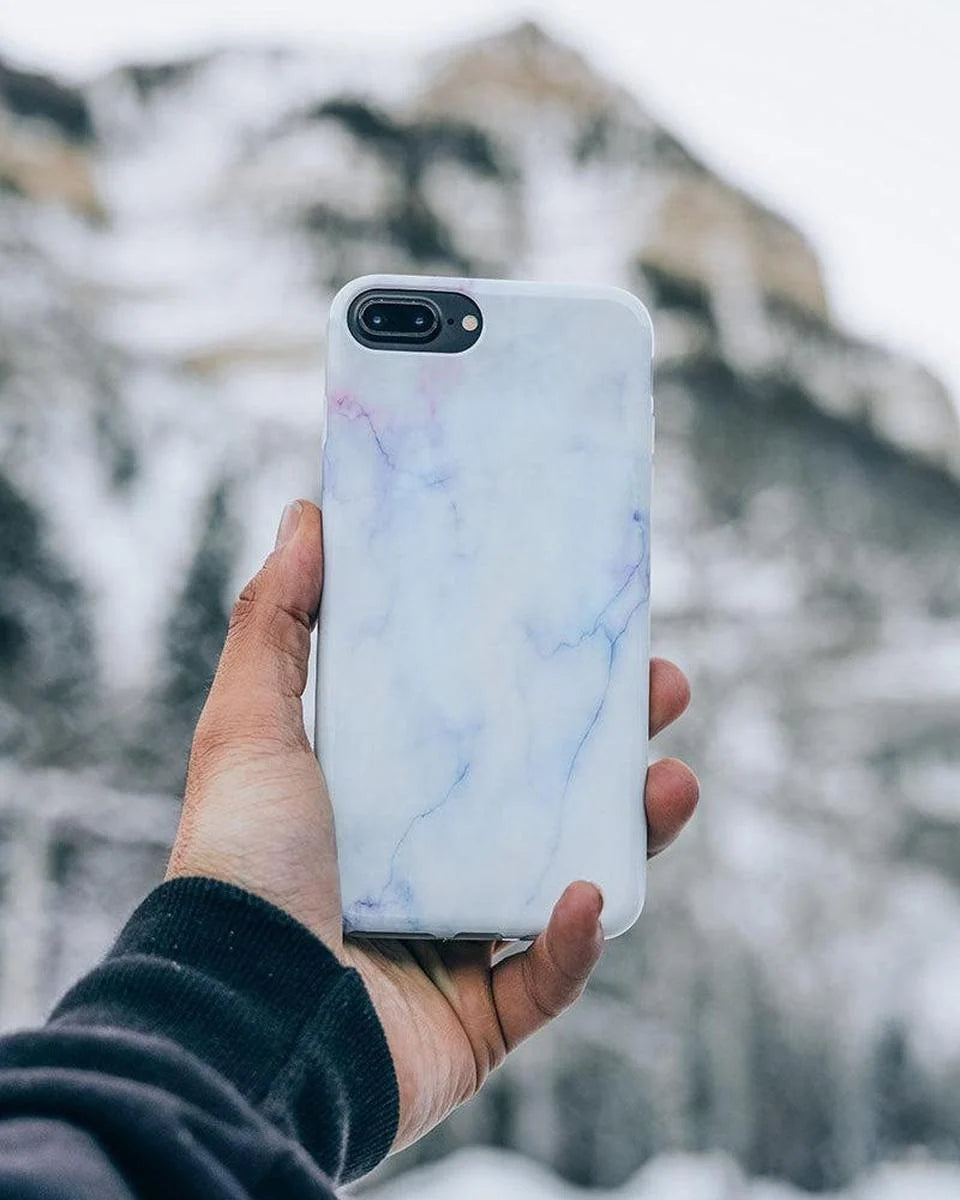 Cotton Candy | Blue & Purple Marble Case