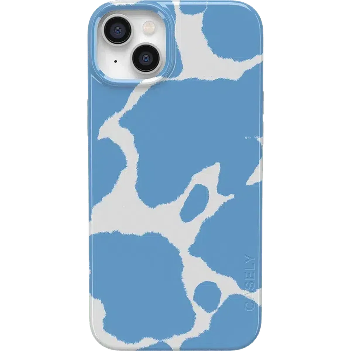 Current MOOd | Light Blue Cow Print Case