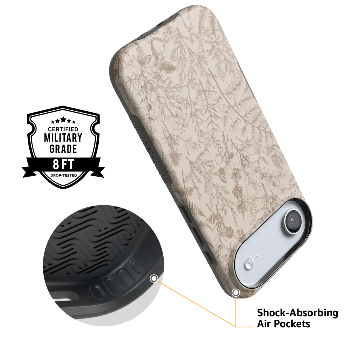 Beige Garden | Neutral Floral Case