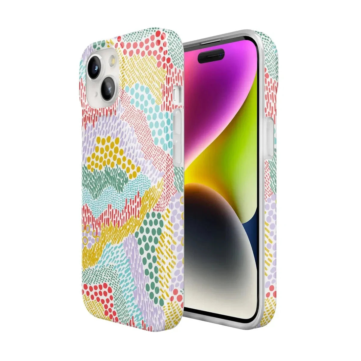 Color Me Happy | Pattern Colorblock Case