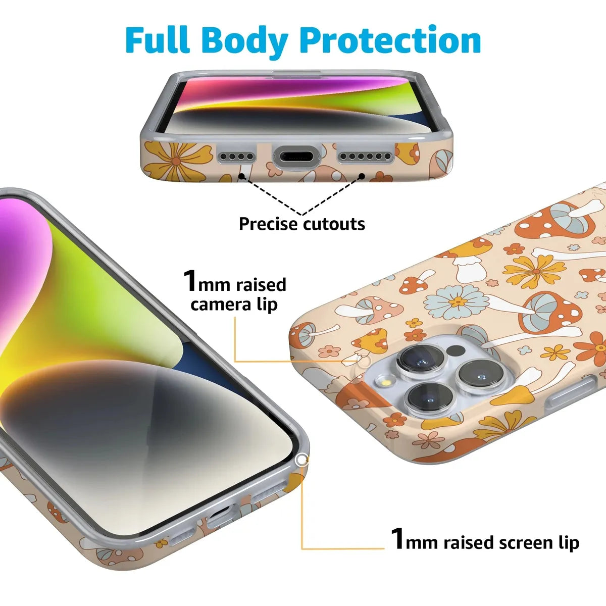 Mushroom Magic | Retro Floral Case