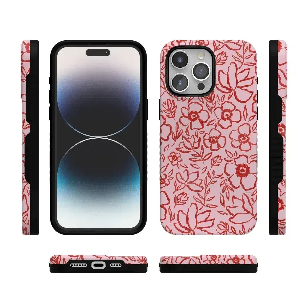 Blush Garden | Floral Doodle Case