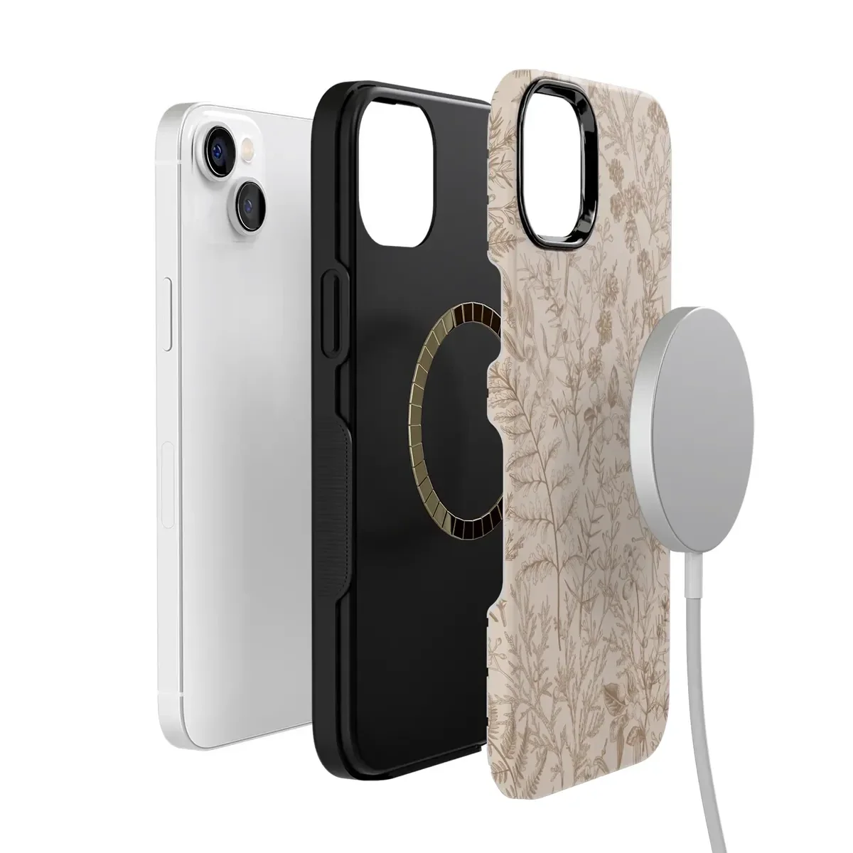 Beige Garden | Neutral Floral Case