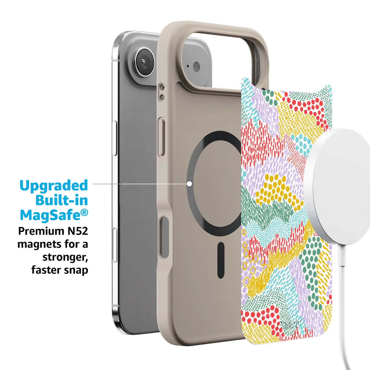 Color Me Happy | Pattern Colorblock Case